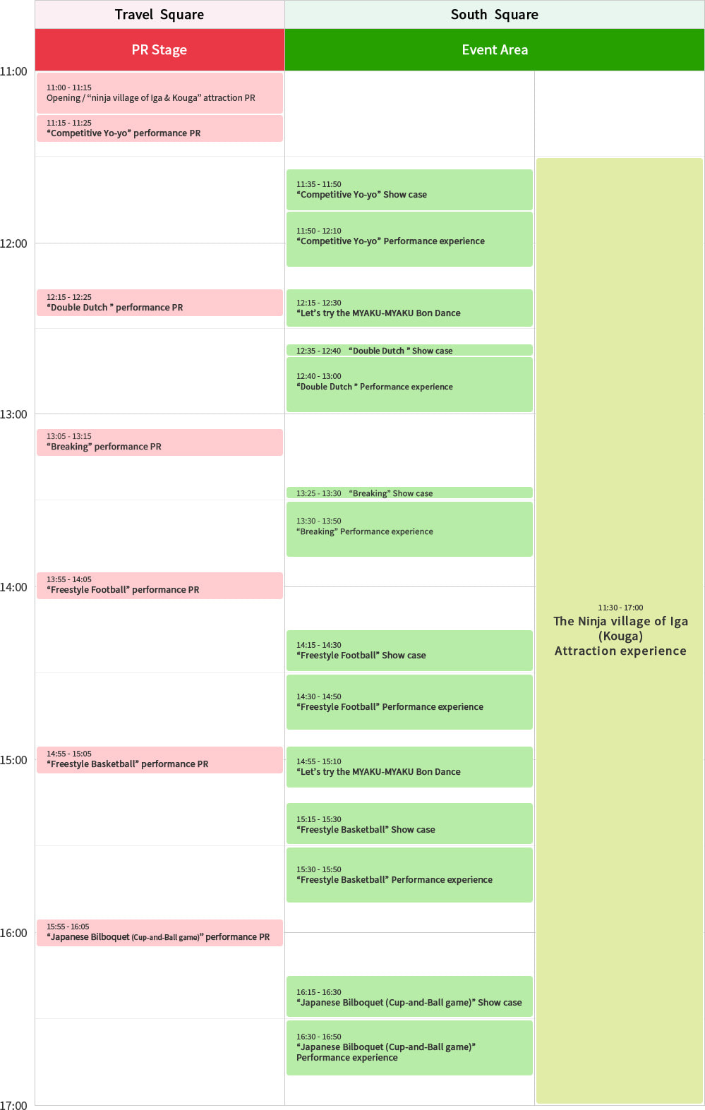 Time Schedule